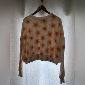 Levi's Cream and Orange Floral Top